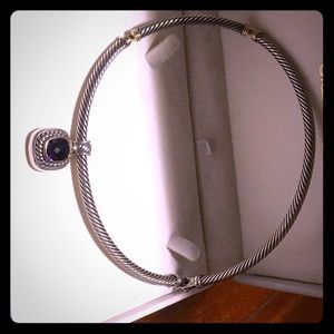 David Yurman sterling  necklace with amethyst